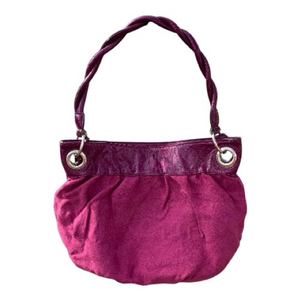 Stylish NWT Mondaniβ NY Magenta Faux Suede Handbag Shoulder Bag